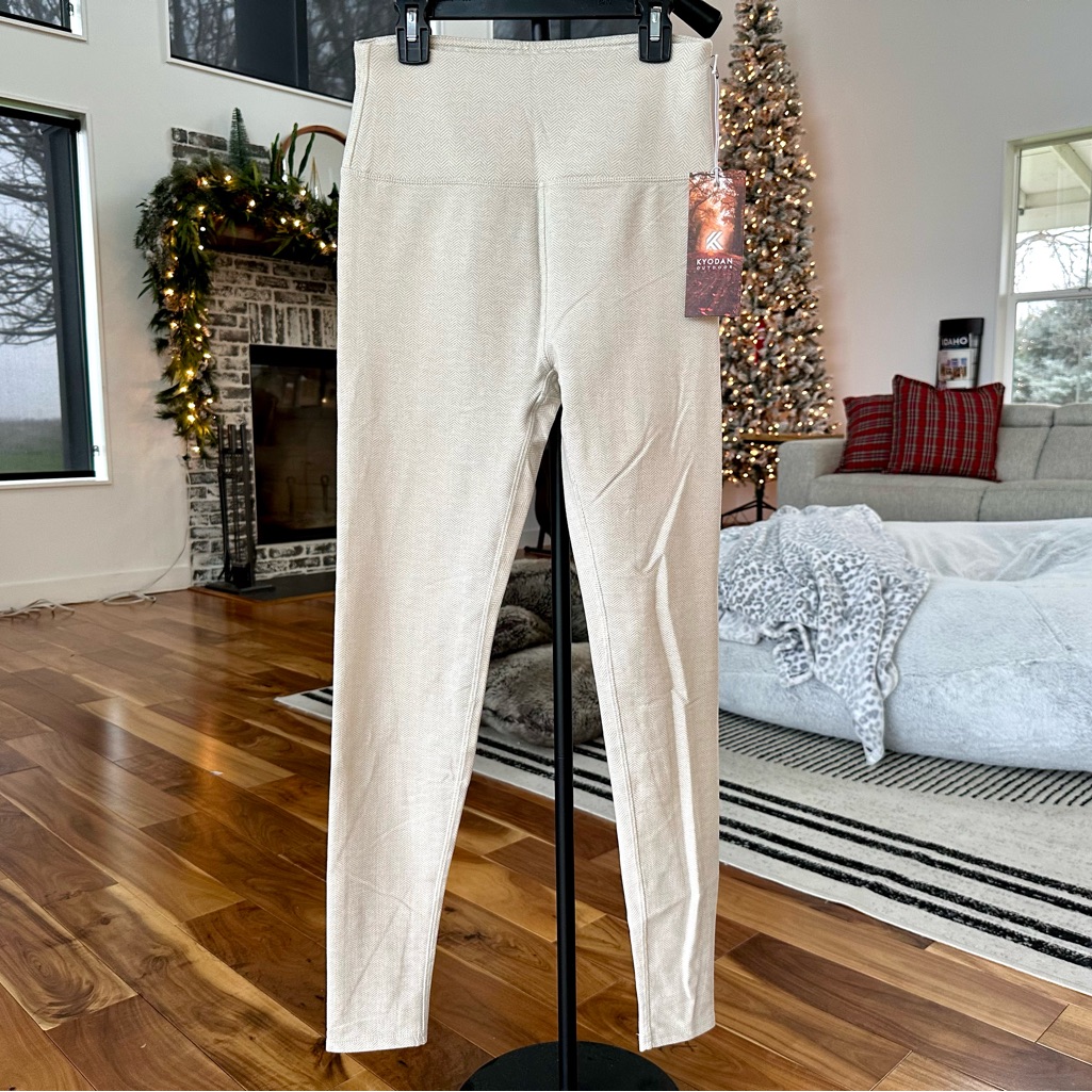 Nwt! $78 Women’s Kyodan Herringbone Leggings